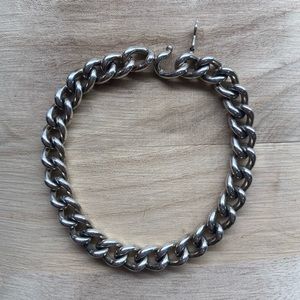 Vintage chunky sterling silver curb chain from Poland